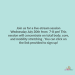 Total Body Live stream 7-30