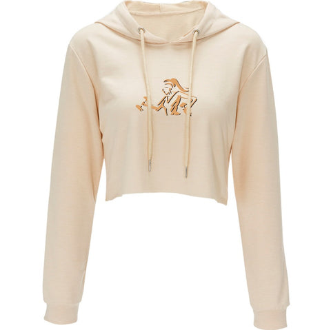 Cream Cropped Sweatshirt